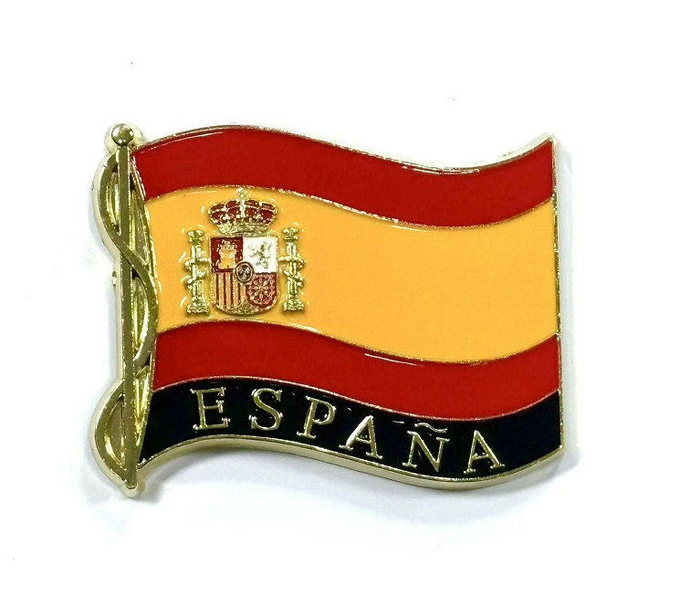 Imán metal bandera de España
