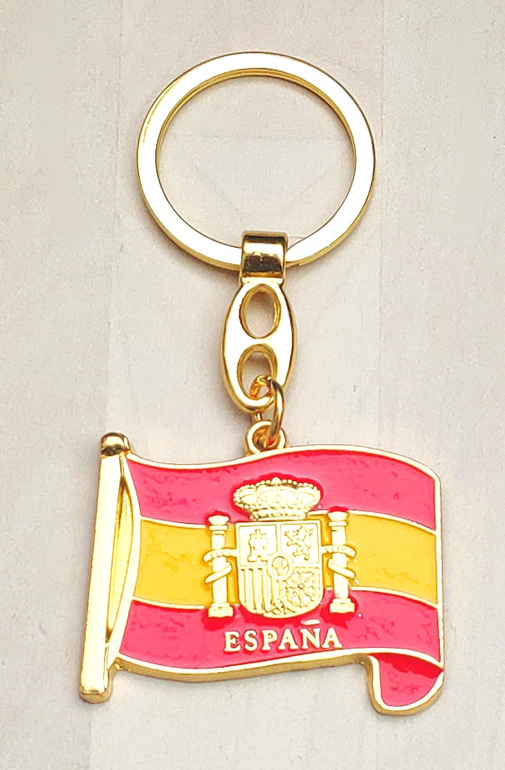 Llavero con forma de bandera