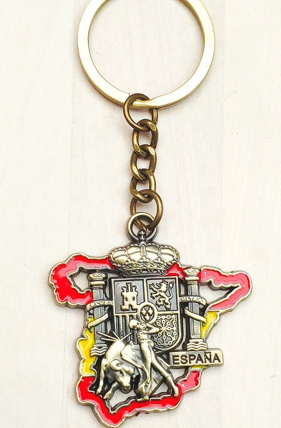 Llavero mapa y torero