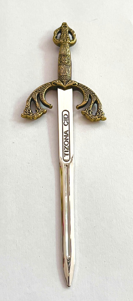 Abrecartas espada Tizona Cid