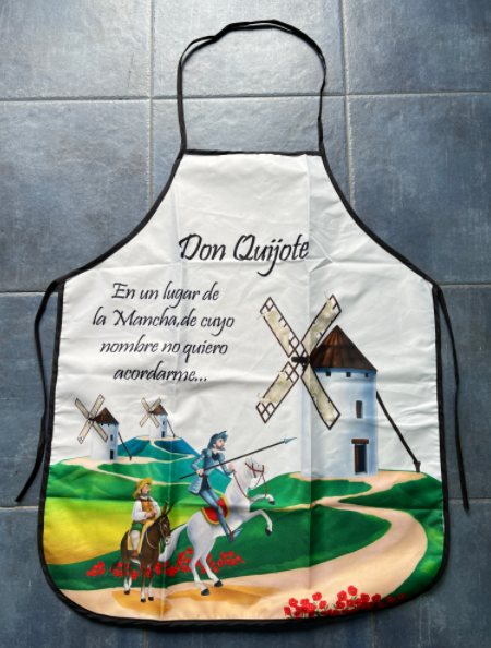 Delantal de tela Don Quijote