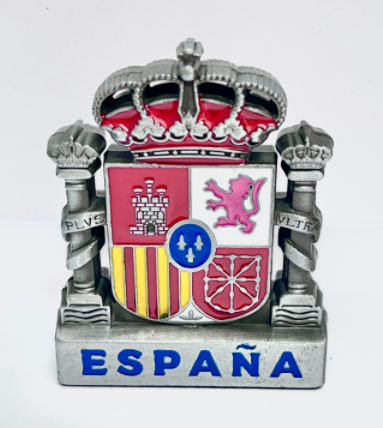 figura escudo de España metálica