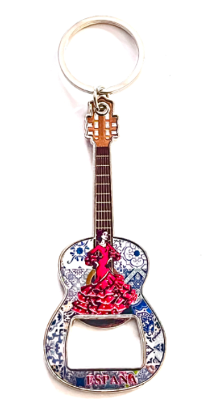 llavero abridor guitarra