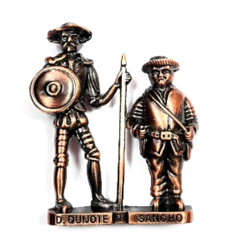 Don Quijote y Sancho bronce