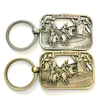 12 llaveros Don Quijote en dos colores