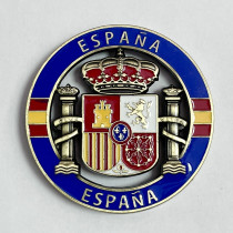 Imán metal escudo azul de España
