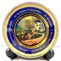 Plato porcelana escudo de España