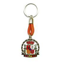Llavero de cinta y escudo de España