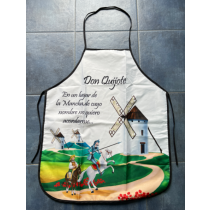 Delantal de tela Don Quijote
