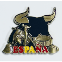 Imán metal toro negro España