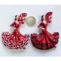 12 imanes flamencas de resina 1
