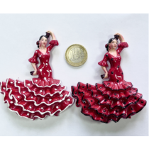 12 imanes flamencas de resina 2