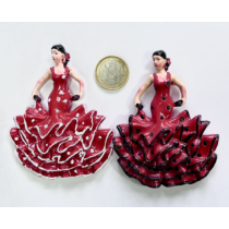 12 imanes flamencas de resina 5