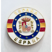 Imán metalálico dorado escudo de España