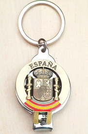Llavero cortauña con escudo de España