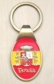 Llavero ovalado escudo de España