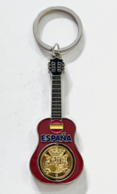 Llavero metal gilatorio guitarra de España