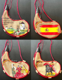 bota de vino curvada 1 litro