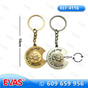 12 llaveros Don Quijote bacía gilatoria