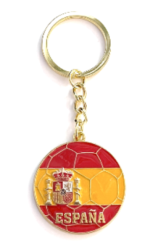 Llavero de pelota con escudo de España