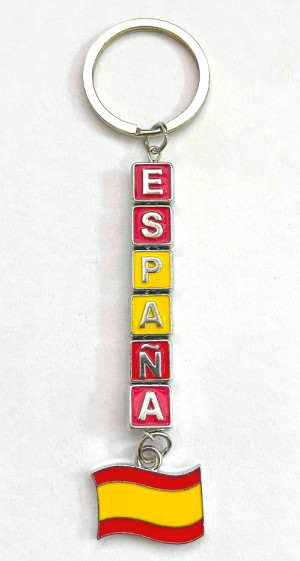Llavero letra colgante España