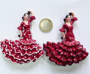 12 imanes flamencas de resina 2