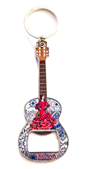 llavero abridor guitarra