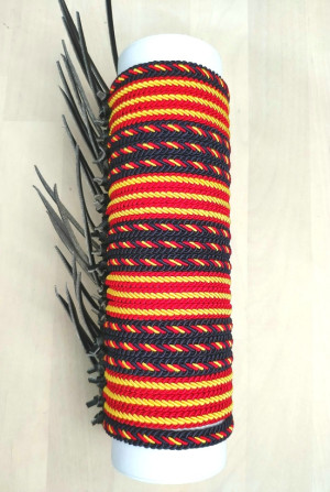 Tubo 25 pulseras bandera de España mixto