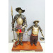 Don Quijote y Sancho color oro viejo